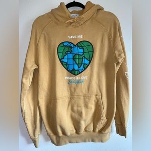 PacSun Peace & Love Hoodie, Small.